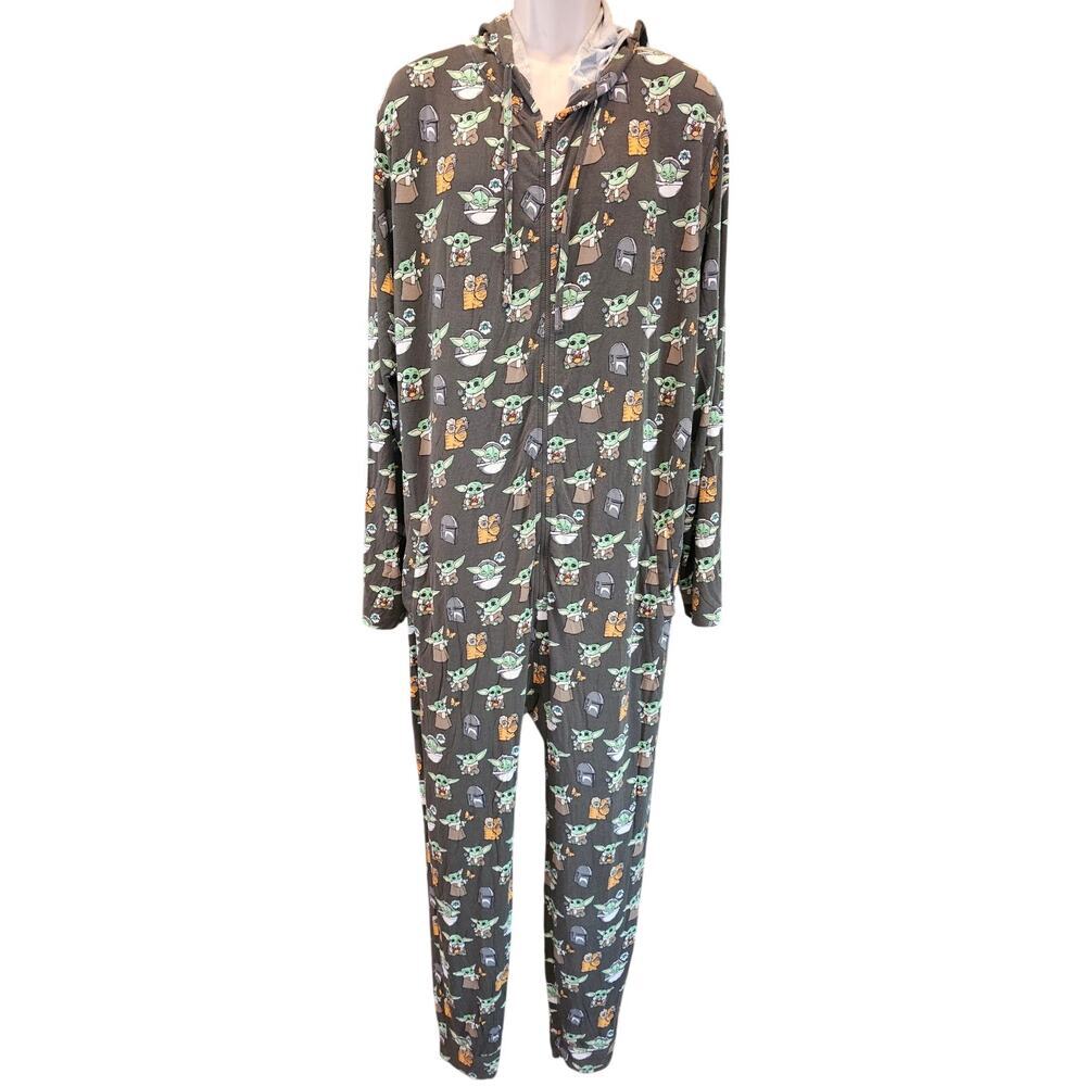 Star wars XL / 2XL pant romper pajamas w/ pockets lounge full zip comfy comicon